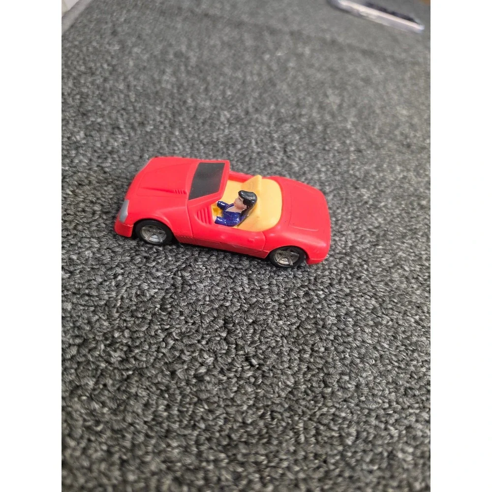 Vintage 1997 Burger King Kids Club DC Comics Red Convertible Toy Car RC23